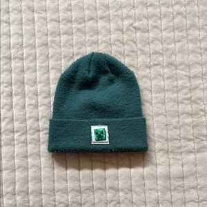 Zara Dark Green Knit Beanie for Kids